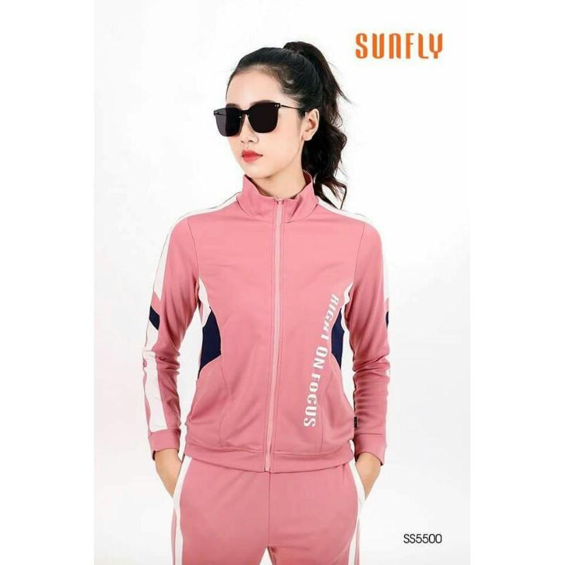 Bộ thể thao UMI kéo khóa áo dài, quần dài SUNFLY SS5500