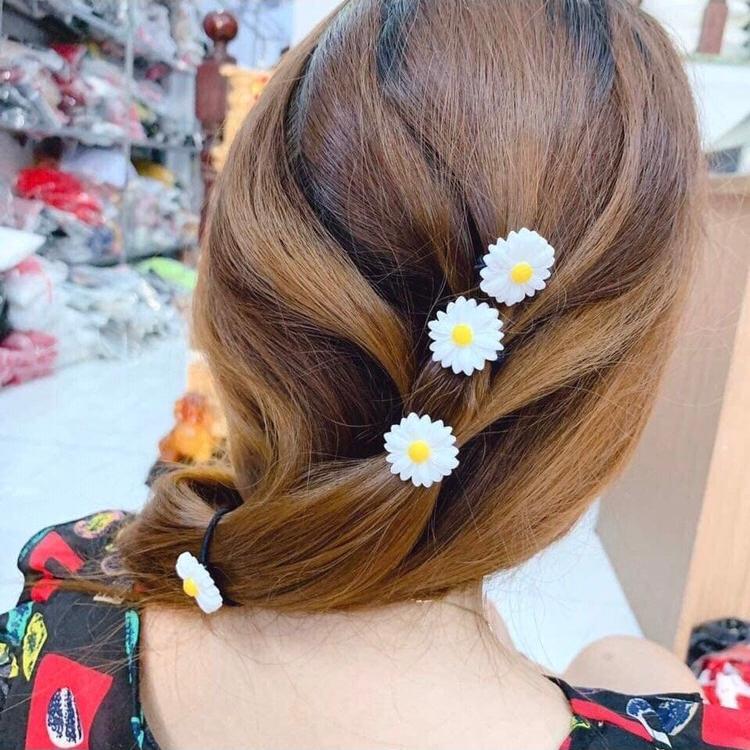 Cột tóc hoa cúc - combo 2 cột tóc