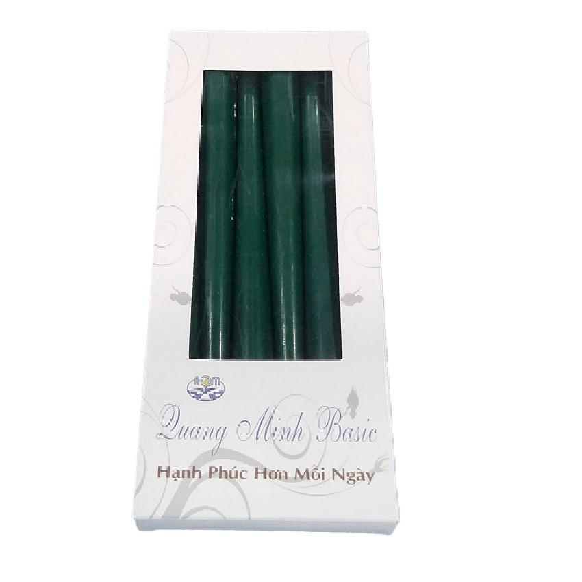 Hộp 6 nến thơm taper Eden Candle FTRAMART EDC2331 25 cm (Xanh rêu đậm)