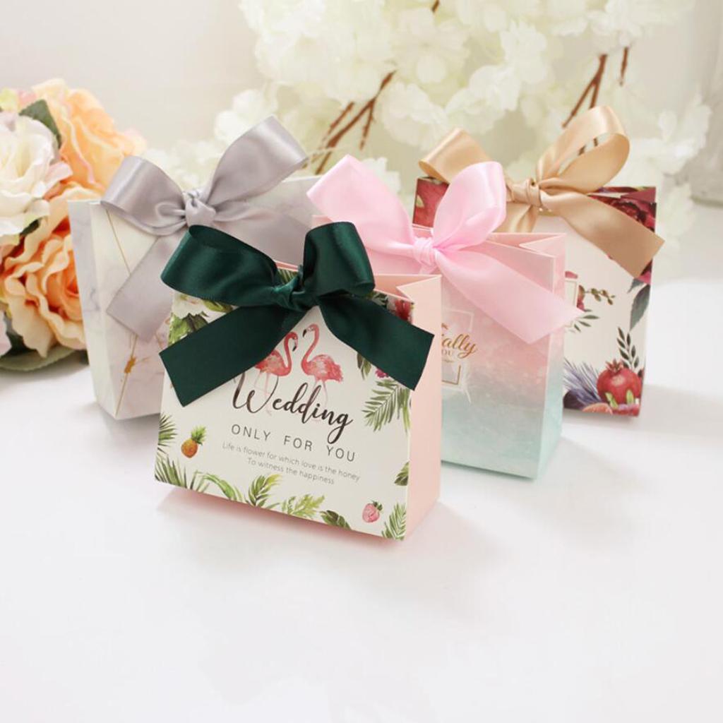 10pcs Chocolate Candy Bags Boxes Gift Bags Wedding Baby Shower Party Favor