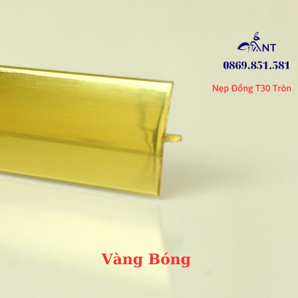 Nẹp Đồng T30 Tròn đủ màu, Nẹp đồng chữ T, Nẹp đồng chống trơn, giá