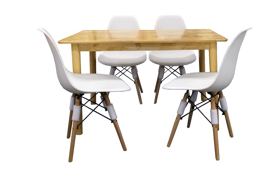 Bộ Bàn Ăn 4 Ghế Eames TH01