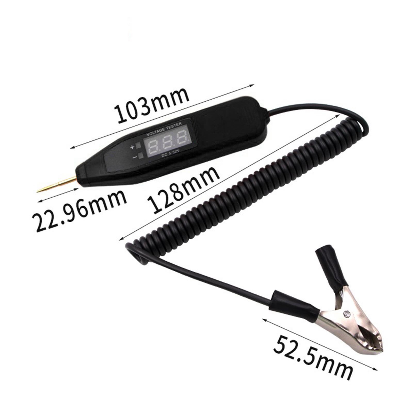 5-32V Voltage Tester LCD Digital Display Electrical Circuit Tester Voltage Power Test Pen Probe Detector