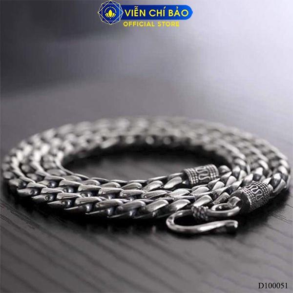 Dây chuyền bạc nam xích xoắn chất liệu bạc Thái 925 thời trang phụ kiện trang sức Viễn Chí Bảo0 D100007
