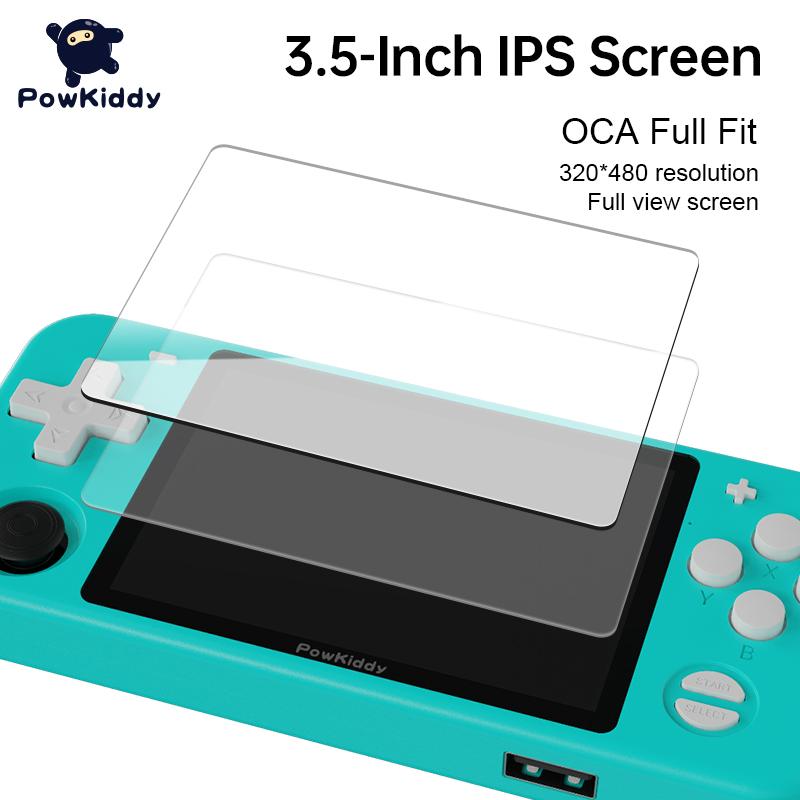 POWKIDDY RGB10 Pro Portable Retro Máy chơi game cầm tay Máy chơi trò chơi điện tử cổ điển Màn hình IPS 3,5 inch Trò chơi giả lập PS1 chơi game Màu sắc: Xanh dương 64G