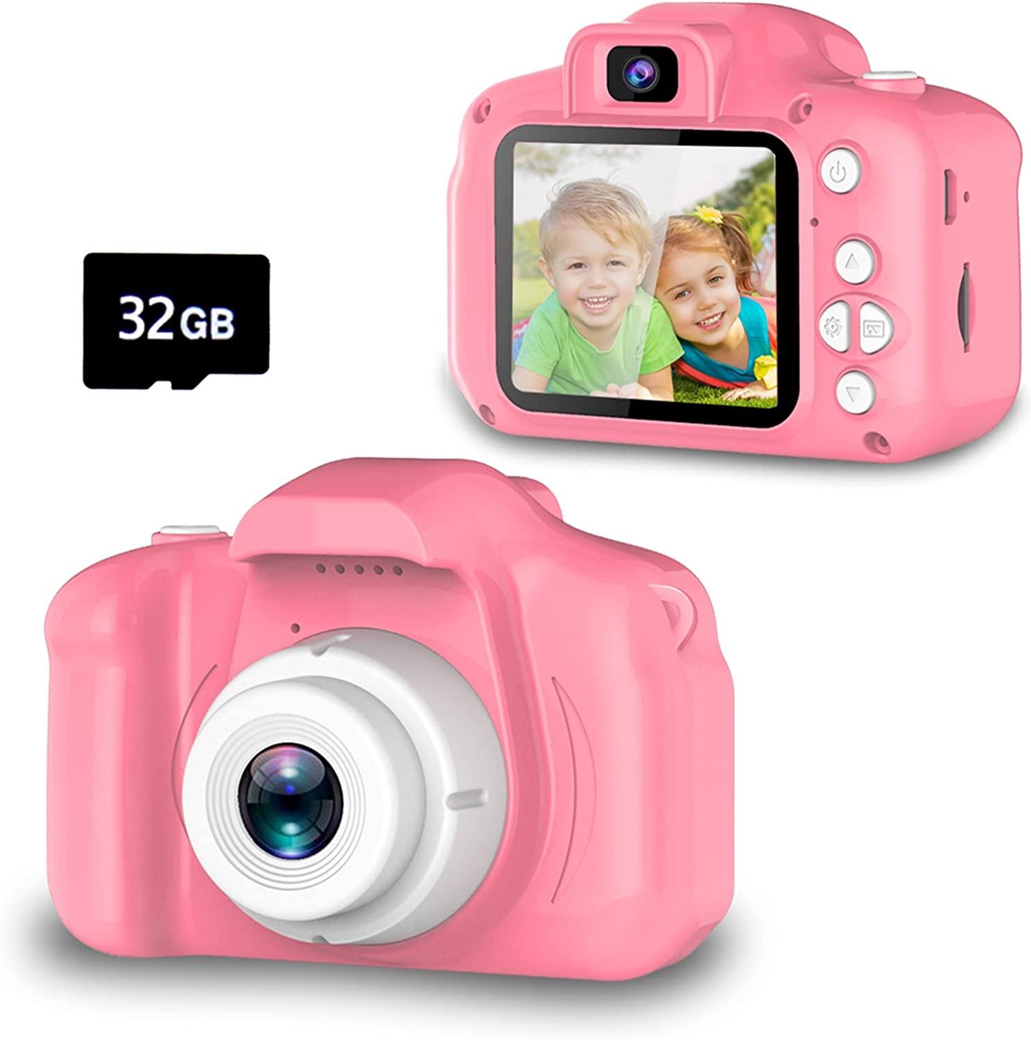Camera trẻ em, Đồ chơi di động video kỹ thuật số cho cậu bé 32 tuổi với thẻ SD 32 GB