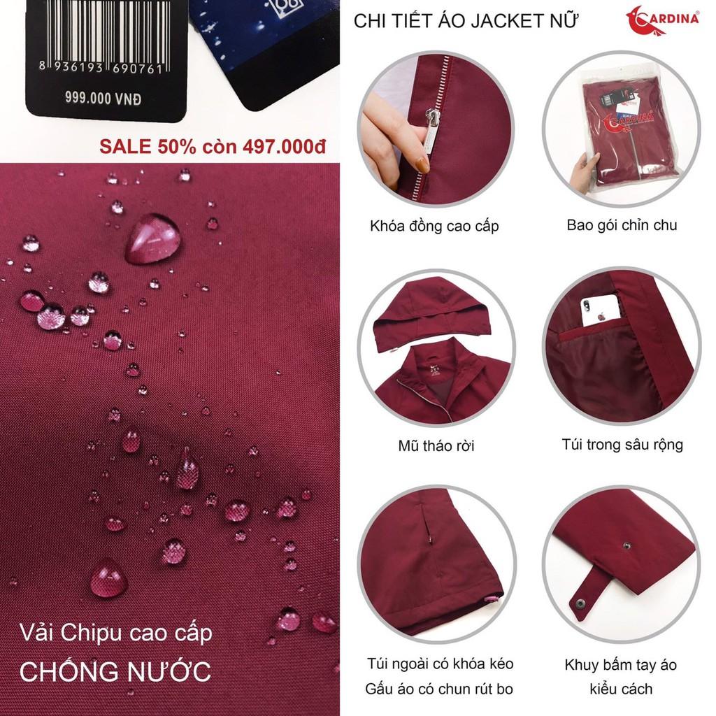 Áo Khoác Nữ, Áo Khoác Jacket Nữ 2 Lớp Cao Cấp Chống Nước, Chống Nhăn, Kiểu Dáng Trẻ Trung