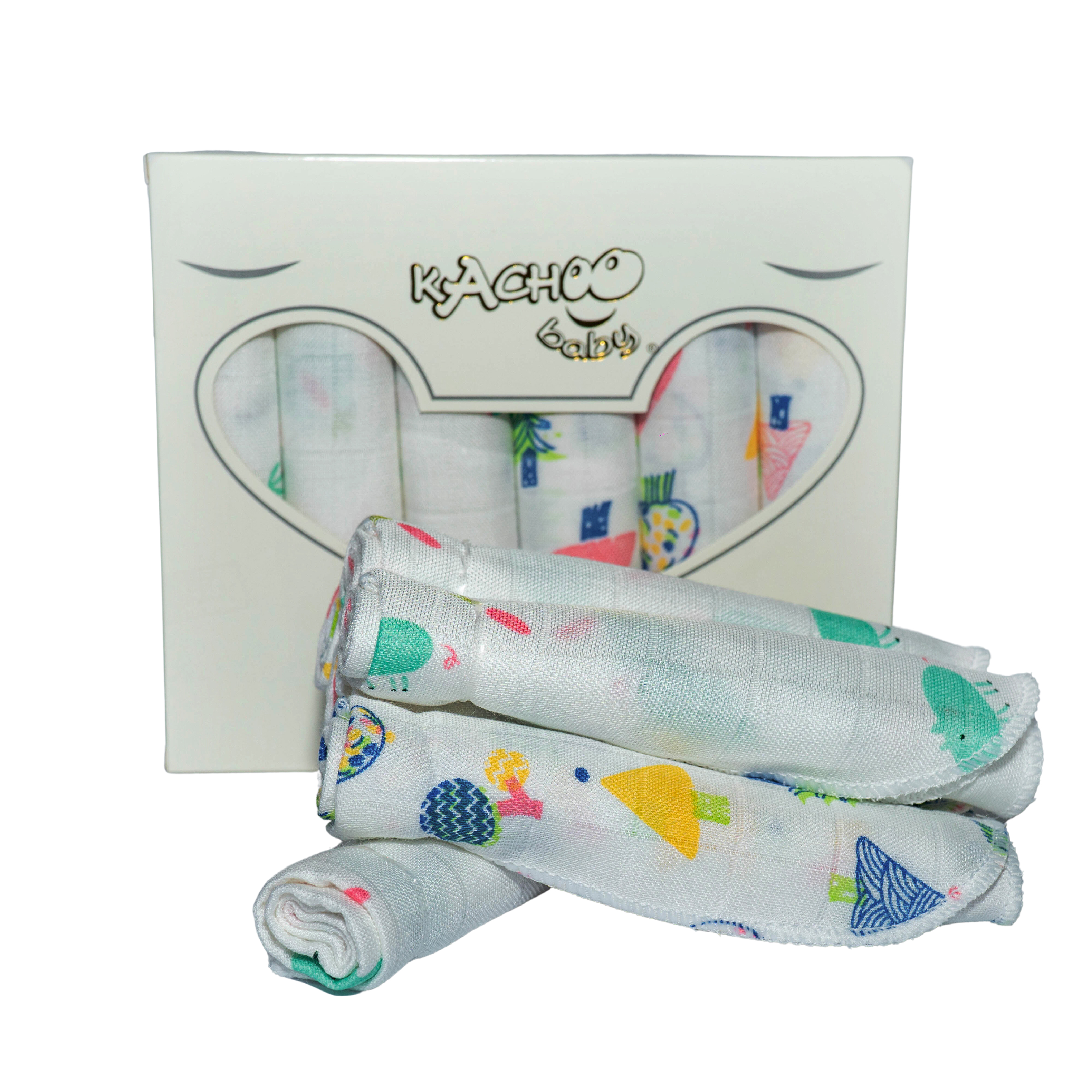 Khăn sữa sợi tre hộp 6 cái 4 lớp mềm mịn thấm hút không co rút