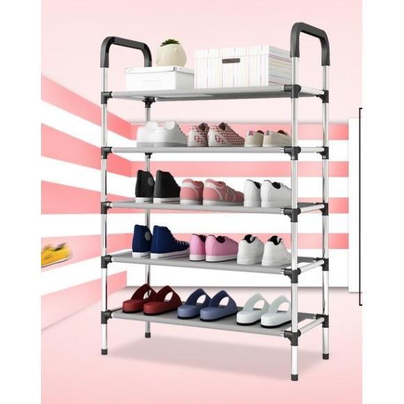Kệ giày dép tiện dụng 5 tầng inox Cao Cấp