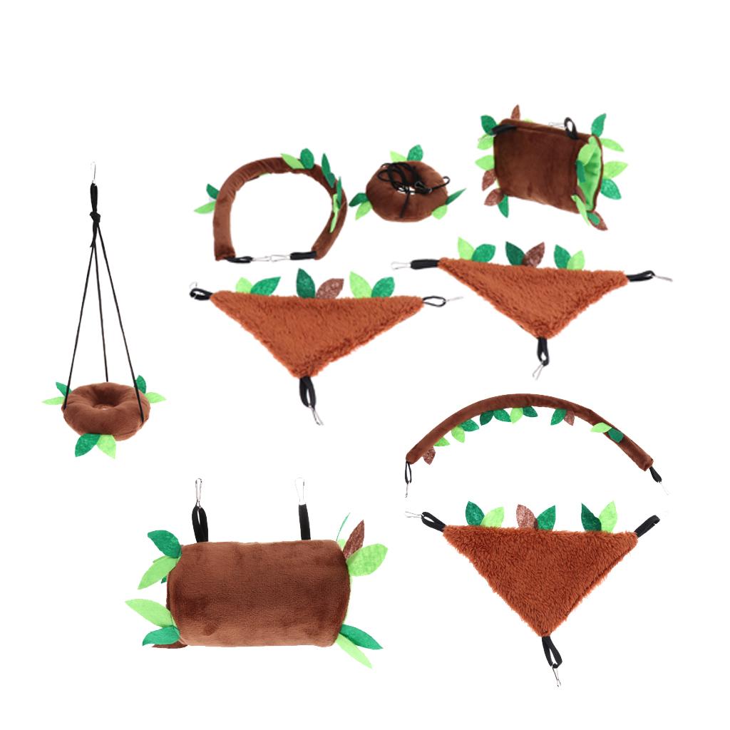 Bird Rope Swing Toys Hanging Cage Hammock Swing Hanging Toy for Parakeets