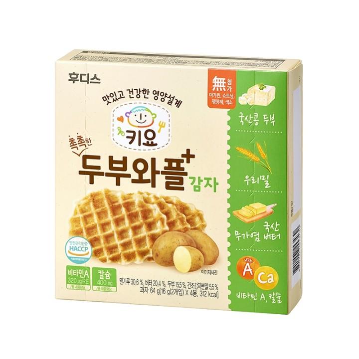 Bánh Waffles ăn dặm đậu hũ non Ildong Hàn Quốc vị Khoai tây dành cho bé từ 7M+ (Date 8/2022)