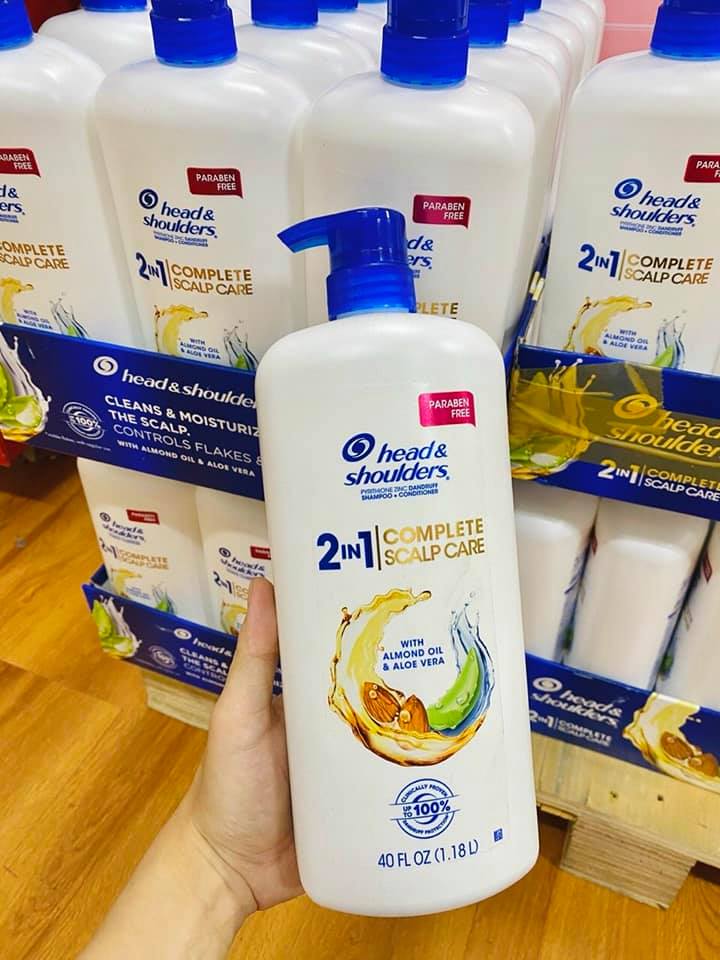 Dầu gội - xả Head &amp; Shoulders 2 in 1 Complete Scalp Care - Mỹ (1.18L)