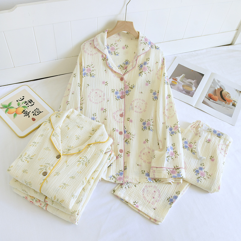 Bộ Đồ Bầu Và Sau Sinh Dài Tay Có Khe Mở Cho Con Bú Chất Liệu Xô Muslin M5