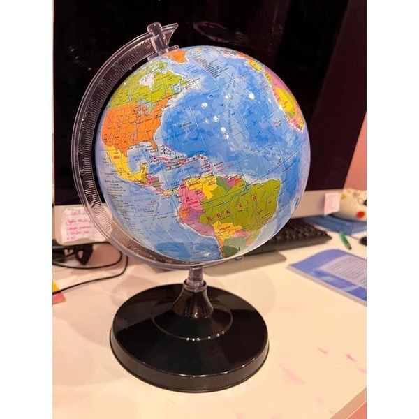 Quả cầu trái đất để bàn 30cm, 22cm, 16cm, 11cm - Đế nhựa