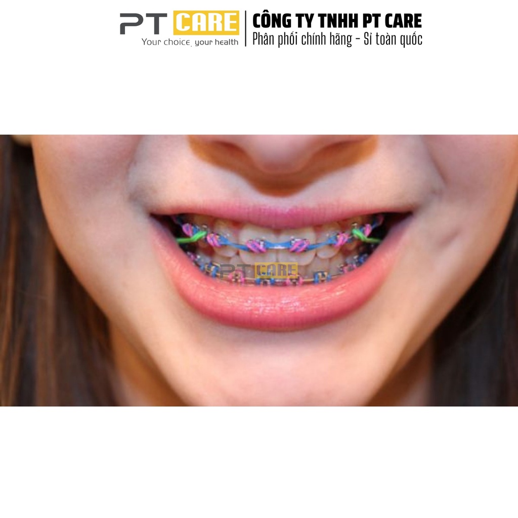 PT CARE | 10 thanh chun màu mắc cài thun đơn, tại chỗ, niềng răng, chỉnh nha