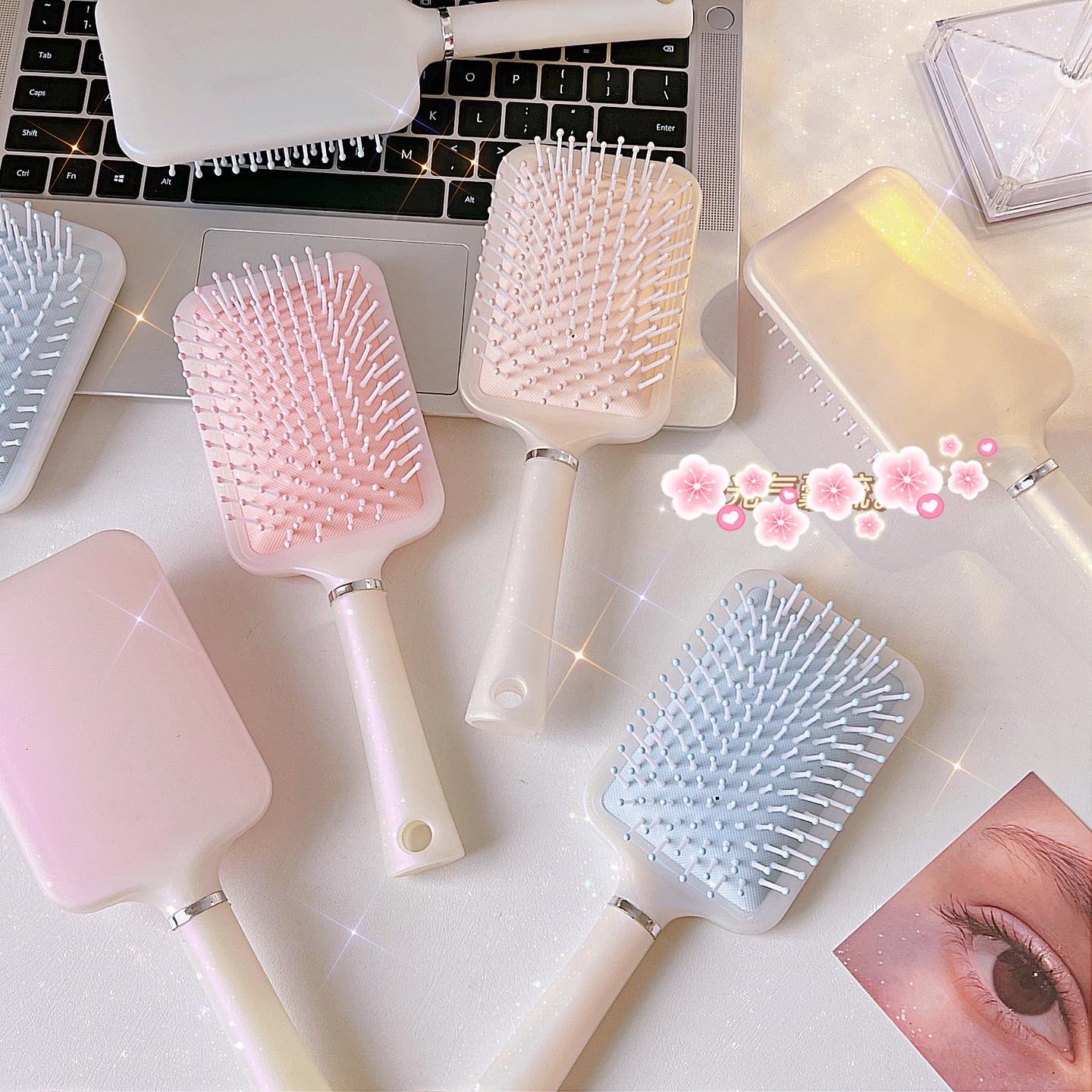 Lược chải tóc massage màu pastel Ulzzang xinh xắn