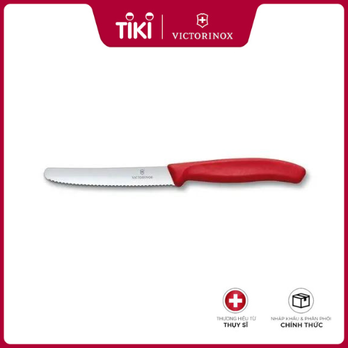 Dao bếp Victorinox Tomato and sausage knives màu đỏ