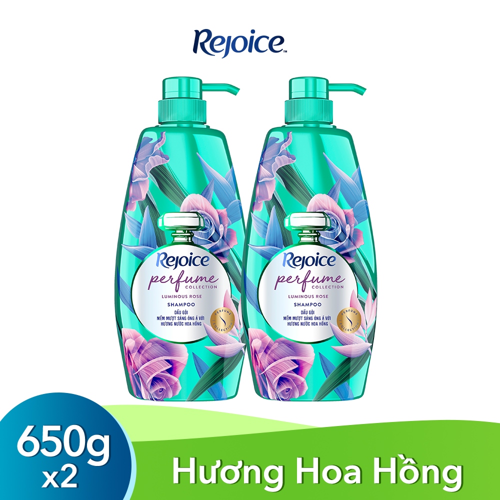 Combo 2 Dầu Gội REJOICE Fraya Hương Hoa Hồng 650g/632,3ml