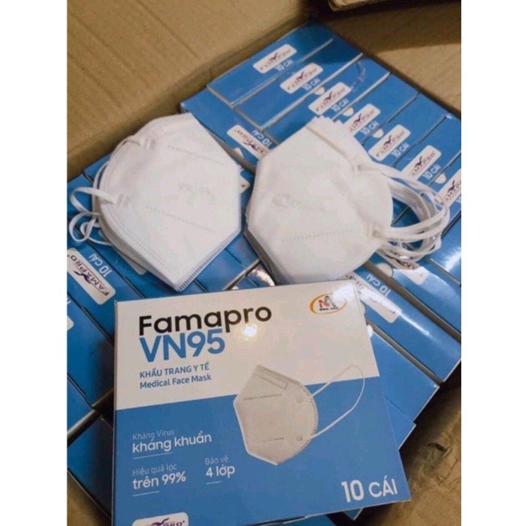 Khẩu trang y tế kháng khuẩn 4 lớp Famapro VN95