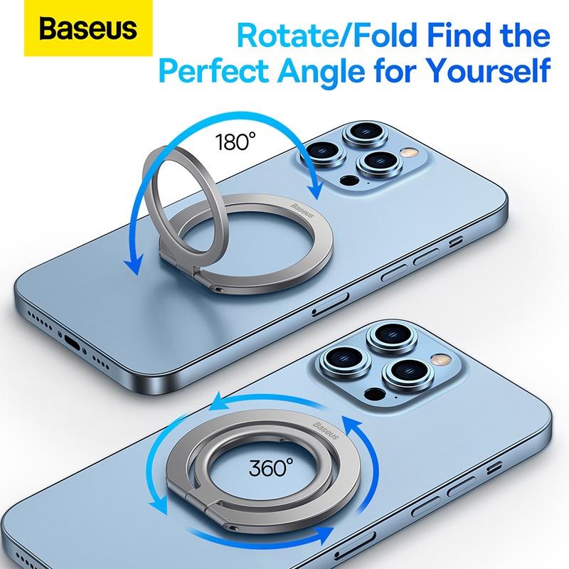 Giá Đỡ Vòng Kim Loại Có Thể Gập Lại Baseus Halo Series Foldable Metal Ring Stand