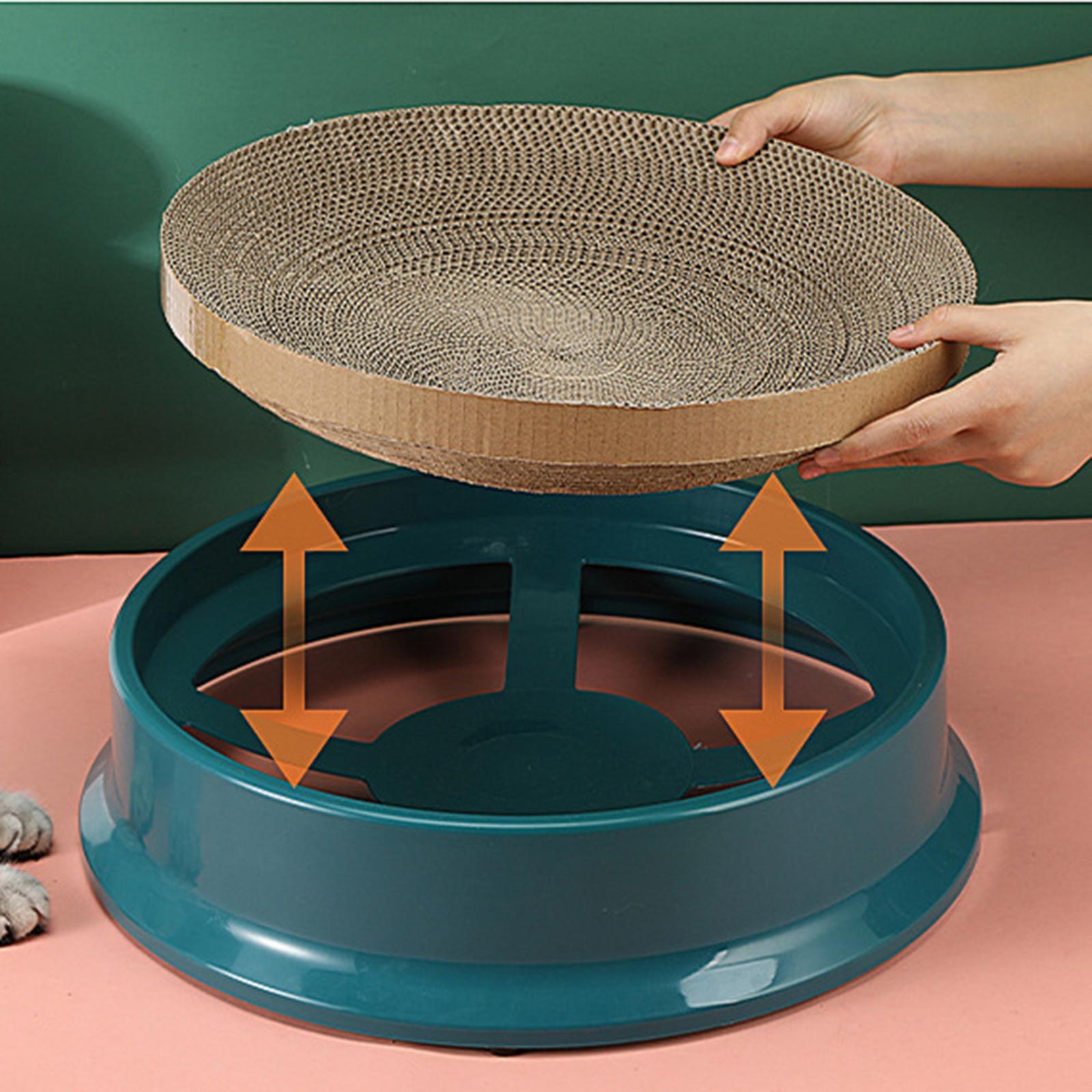 Cat Scratch Pad Reusable Base Durable Scratching Pads Cardboard for Cats Dark