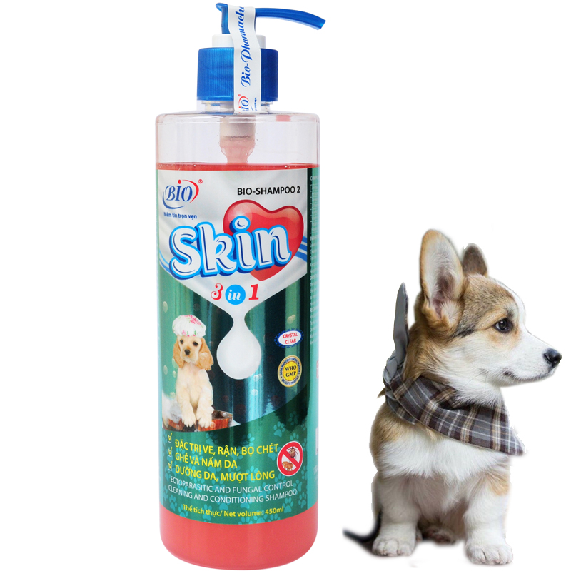 Sữa tắm Bio Skin 3in1 tiêu diệt ngoại ký sinh trùng, viêm da, dưỡng lông- 79308