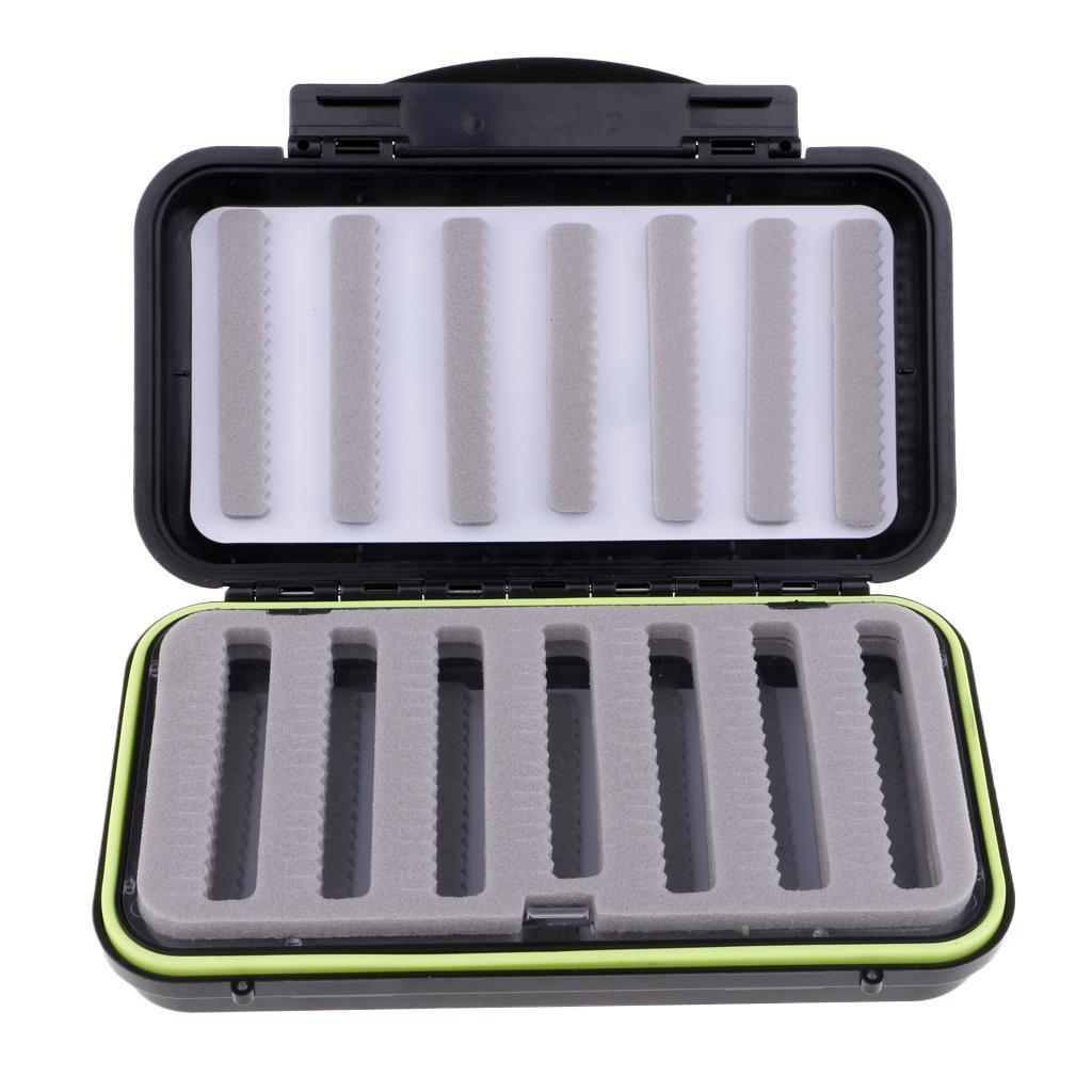 Waterproof Fly Box Fly Fishing Hook Jig Storage Fishing Tackle Slot Foam