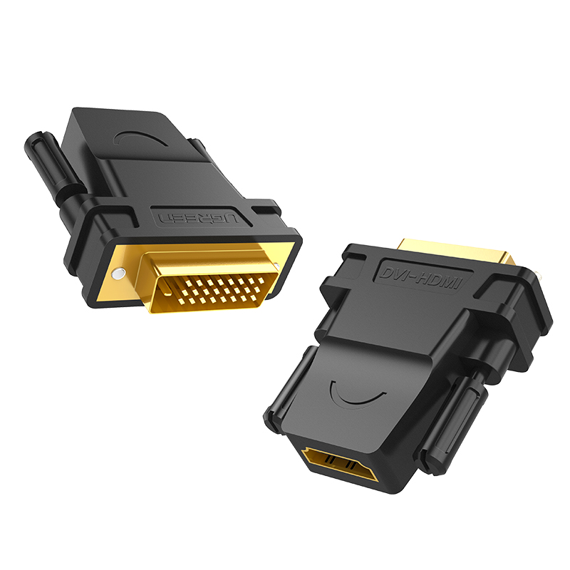 Đầu chuyển đổi DVI-D cổng đực sang HDMI cổng cái UGREEN 20124 - Hàng Chính Hãng