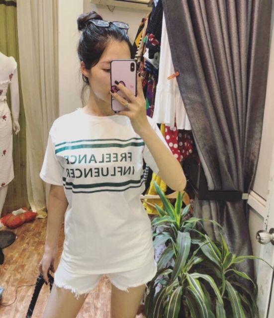 Áo pull in chữ Freelance Influencer