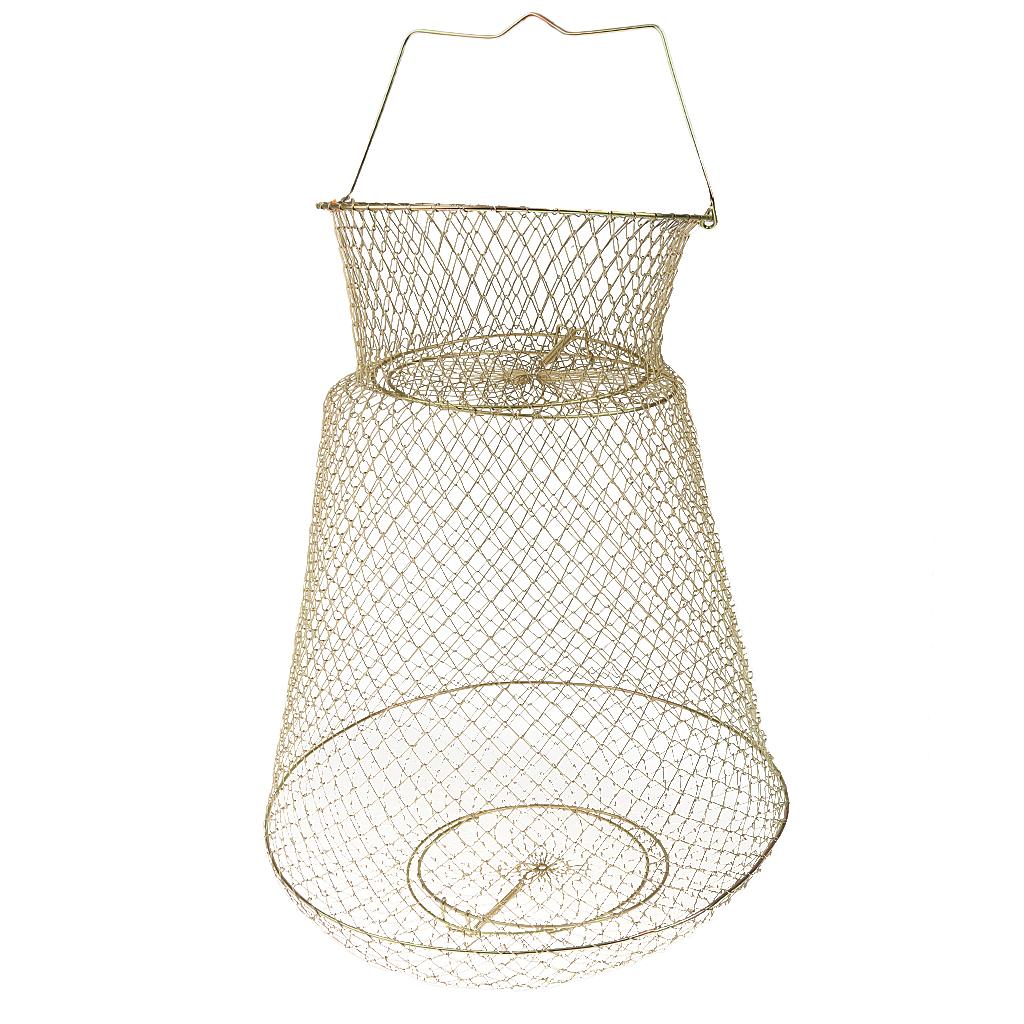 Collapsible Steel Wire Fish Basket Shrimp Crab Cage