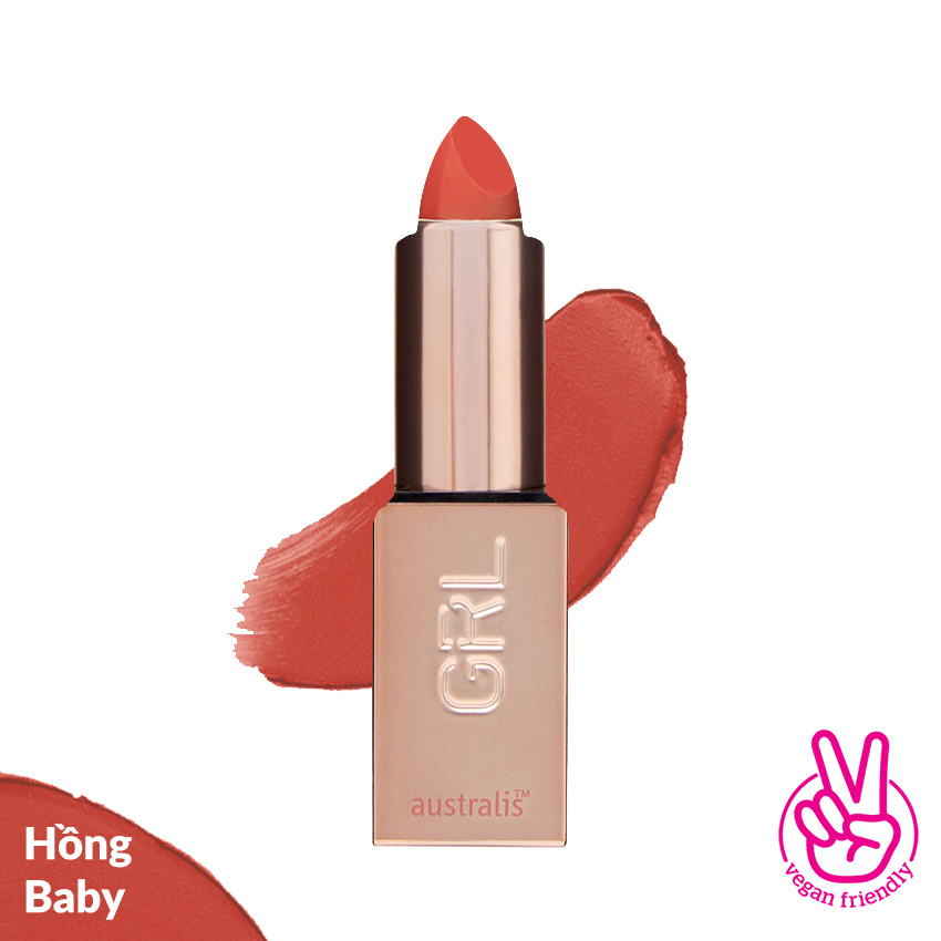 Son lì mịn môi Australis GRLBOSS Matte Lipstick 3.2g