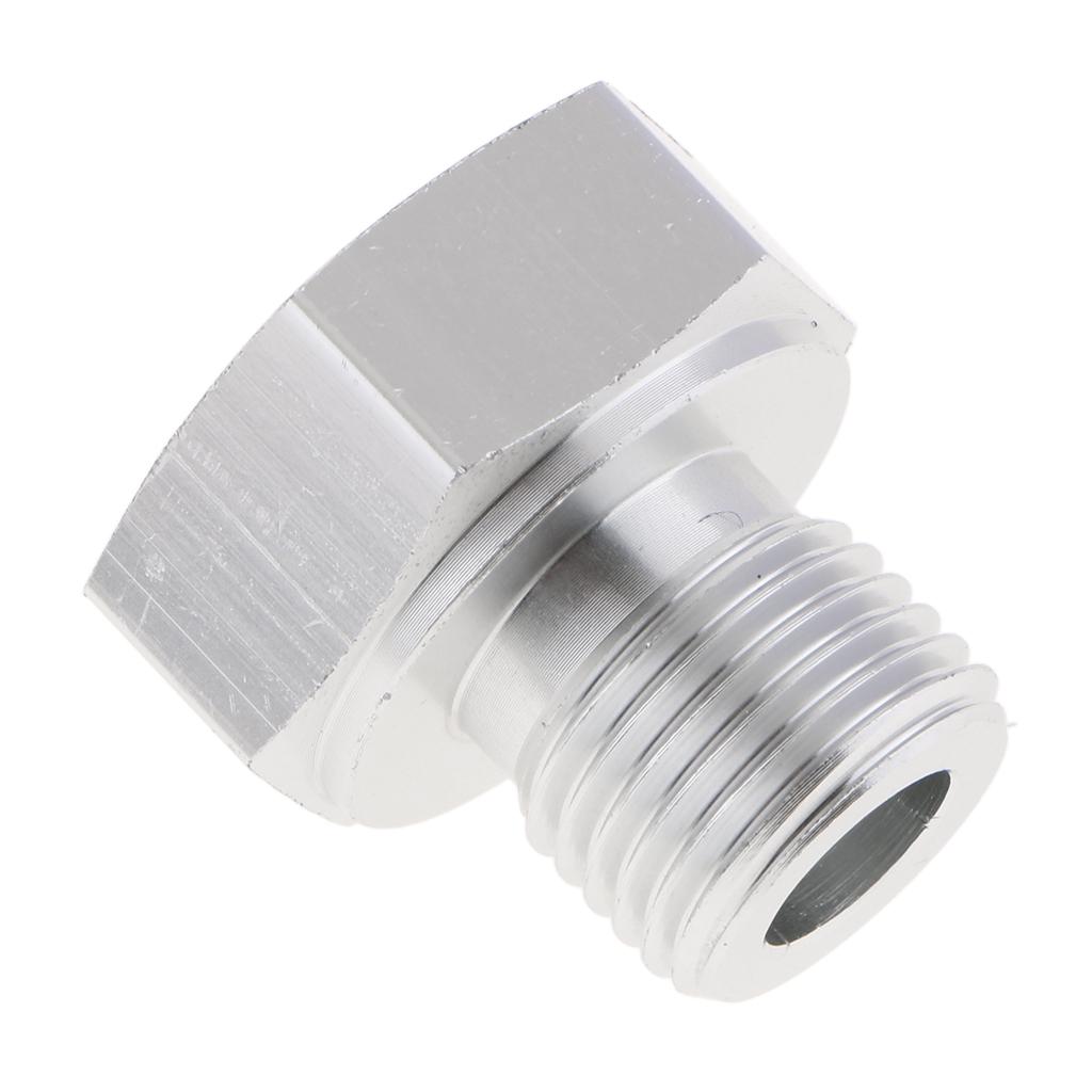 Oil Pressure Sensor Adapter M16X1.5 to 1/8 NPT Turbo Feed Port Gauge Adapter with Gasket,Sliver