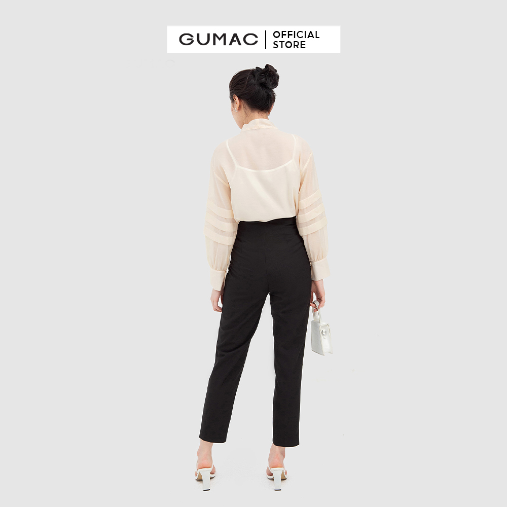 Quần tây nữ GUMAC QB926 thiết kế xếp li eo