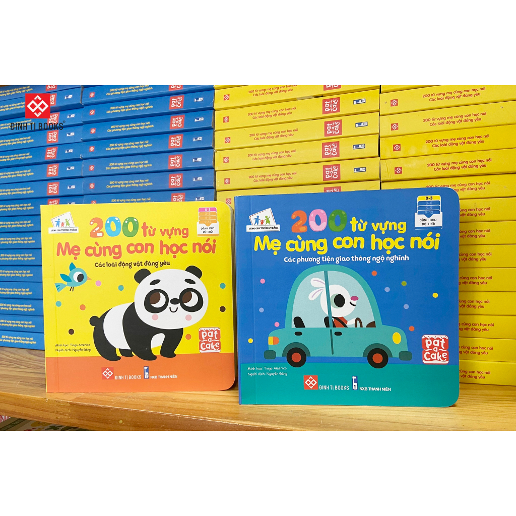 Sách - 200 Từ Vựng Mẹ Cùng Con Học Nói - Các Loài Động Vật Đáng Yêu