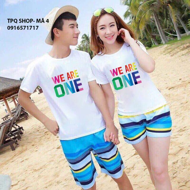 Đồ đôi đi biển cute - HÀNG LOẠI 1
