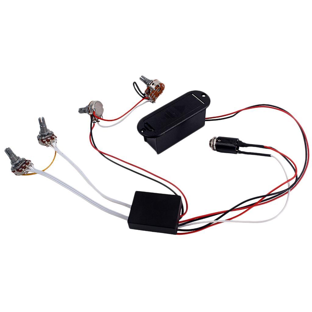 2 Band  EQ Preamp  for Bass Pickup 1  3   Pot