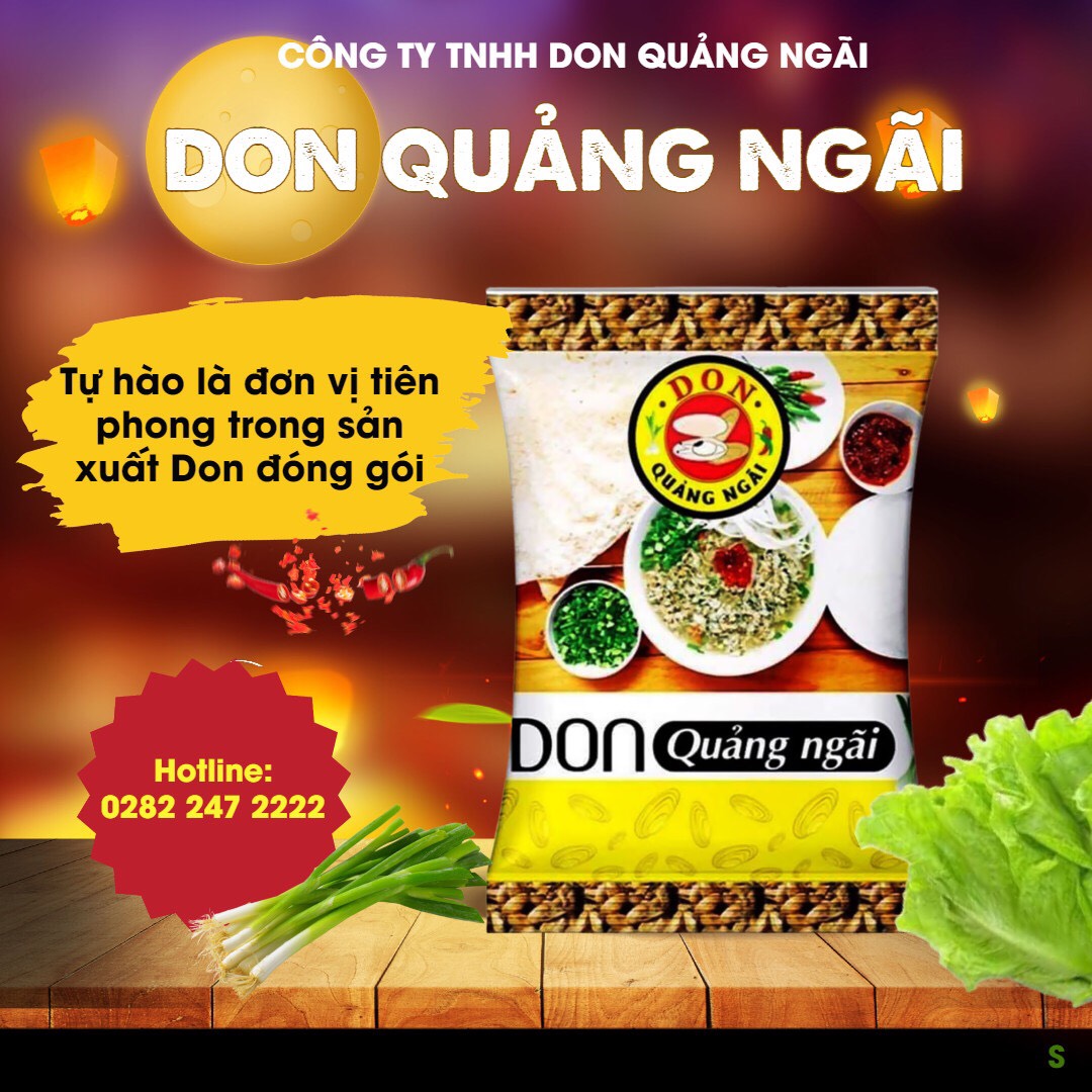 2 GÓI DON ĂN LIỀN 65G - ĐẶC SẢN QUẢNG NGÃI