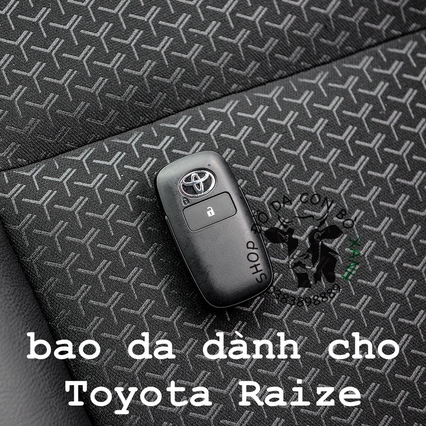 Bao da chìa khoá Toyota Raize 2021 2022 handmade da thật 011