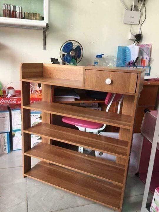 Tủ giầy khung gỗ 5 tầng tiện dụng Màu ngẫu nhiên