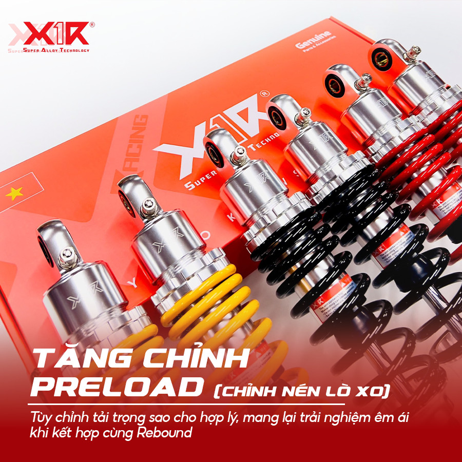 Phuộc X1R Daytona cho Sirius, Jupiter chính hãng (KG071002)