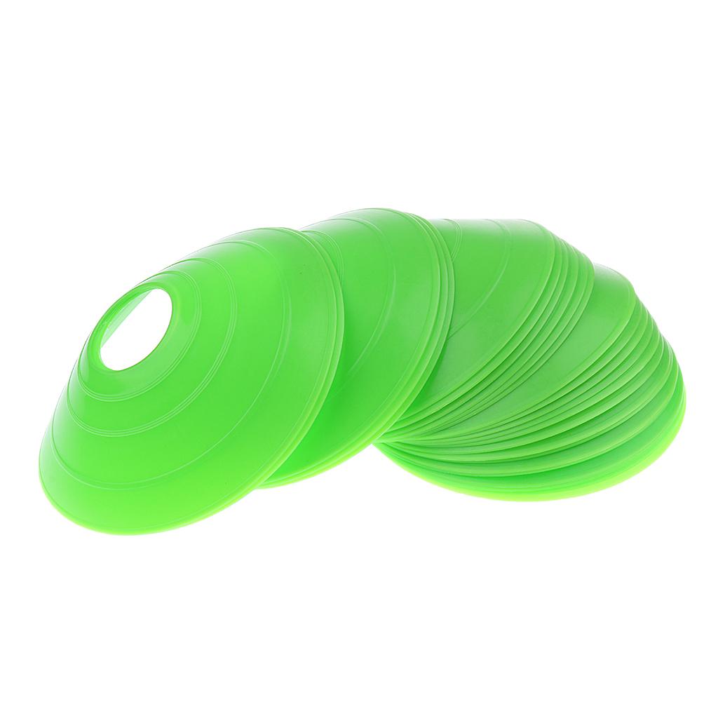 25 Pieces Sport Soccer Mini Disc Cones Boundary Marker Agility Training Aids