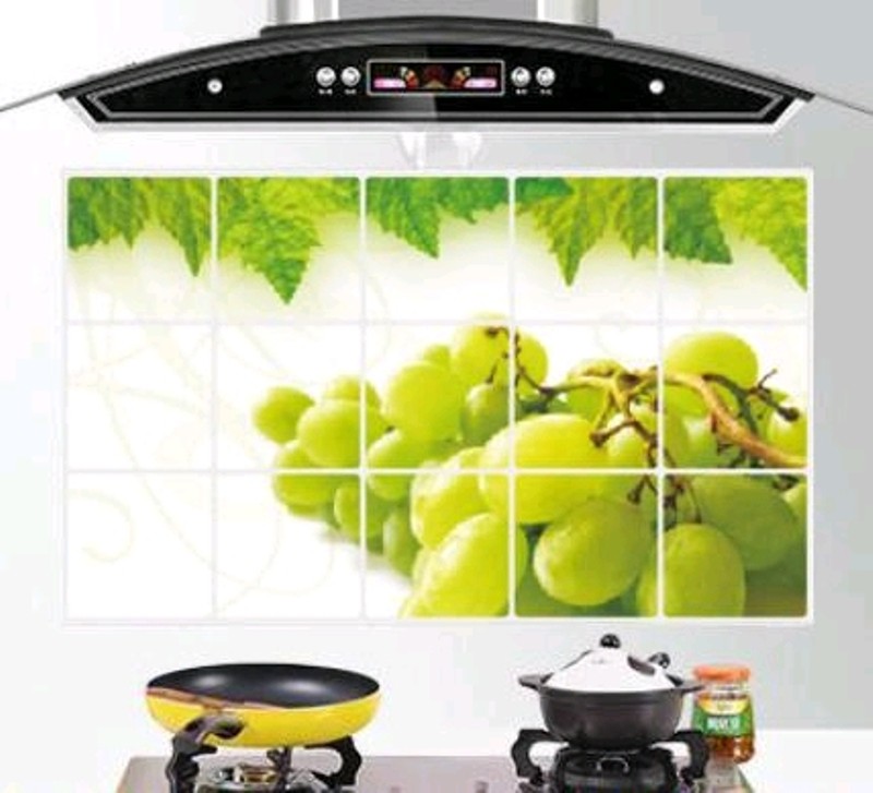 Combo 2 Miếng dán cách nhiệt nhà bếp chống dầu mỡ kich thước 1 tấm 75CM x 45CM - Giao ngẫu nhiên