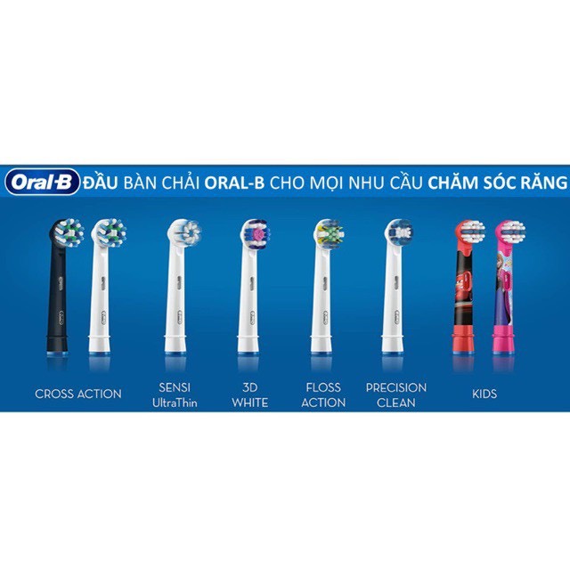 Đầu bàn chải điện thay thế, bàn chải điện Oral-B người lớn và trẻ em