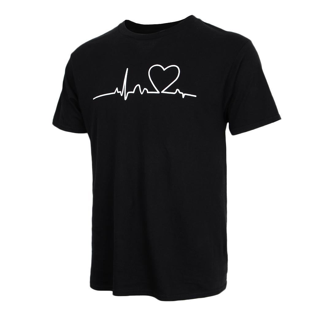 Casual Shirts Mens Summer Funny Printed Round Neck Tee Baseball T-shirt Tops