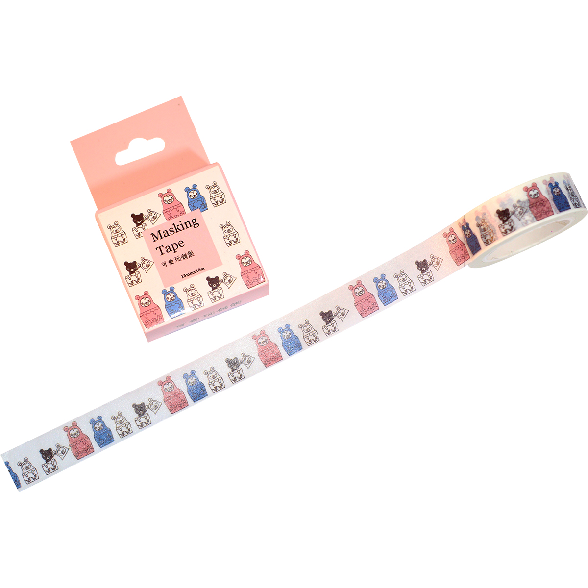 Băng Keo Giấy Trang Trí Masking Tape - Gấu