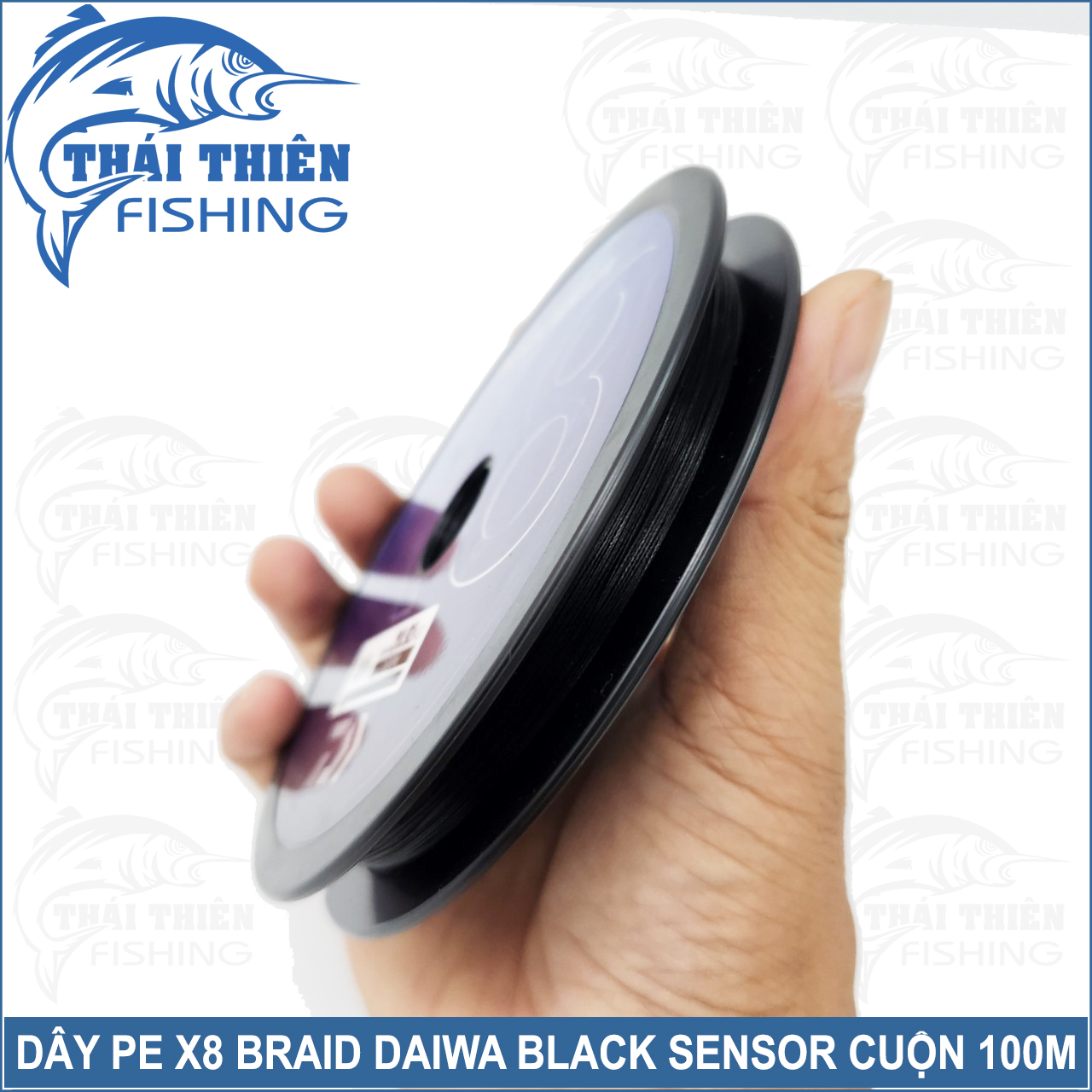 Dây Câu Lure Pe Braid X8 Daiwa Black Sensor Cuộn Dài 100m Nối Liền Màu Đen