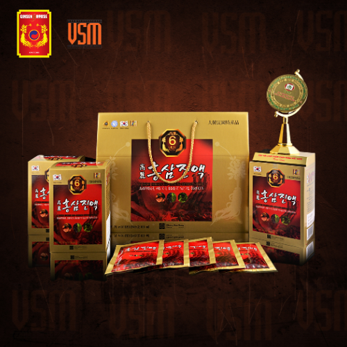 VSM - Thực Phẩm Chức Năng Chong Kun Dang Nước Hồng Sâm 6 Năm - 6 Years Korean Red Ginseng Eextract Liquid (70ml x 30 gói) 