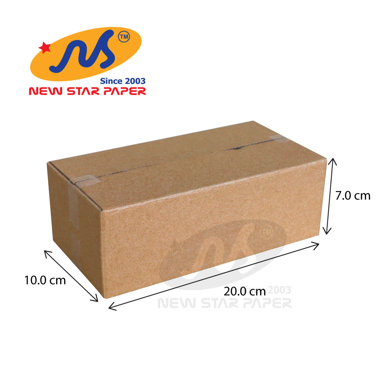 20x10x7 - Combo 20 thùng giấy gói hàng, thùng carton