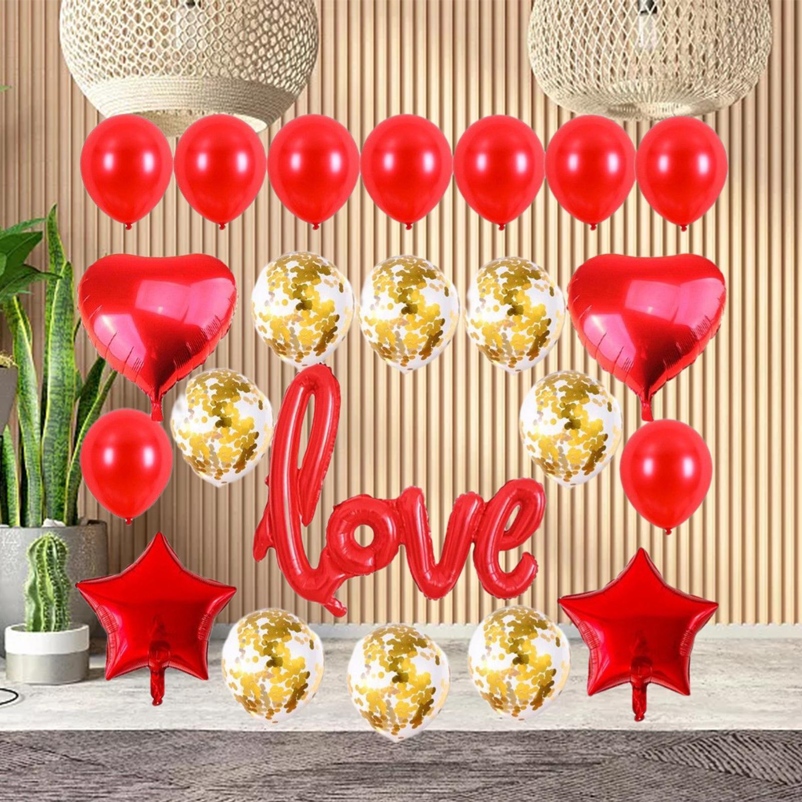 Confetti Latex Balloons W/ Ribbon for Wedding Birthday Party Decoration
