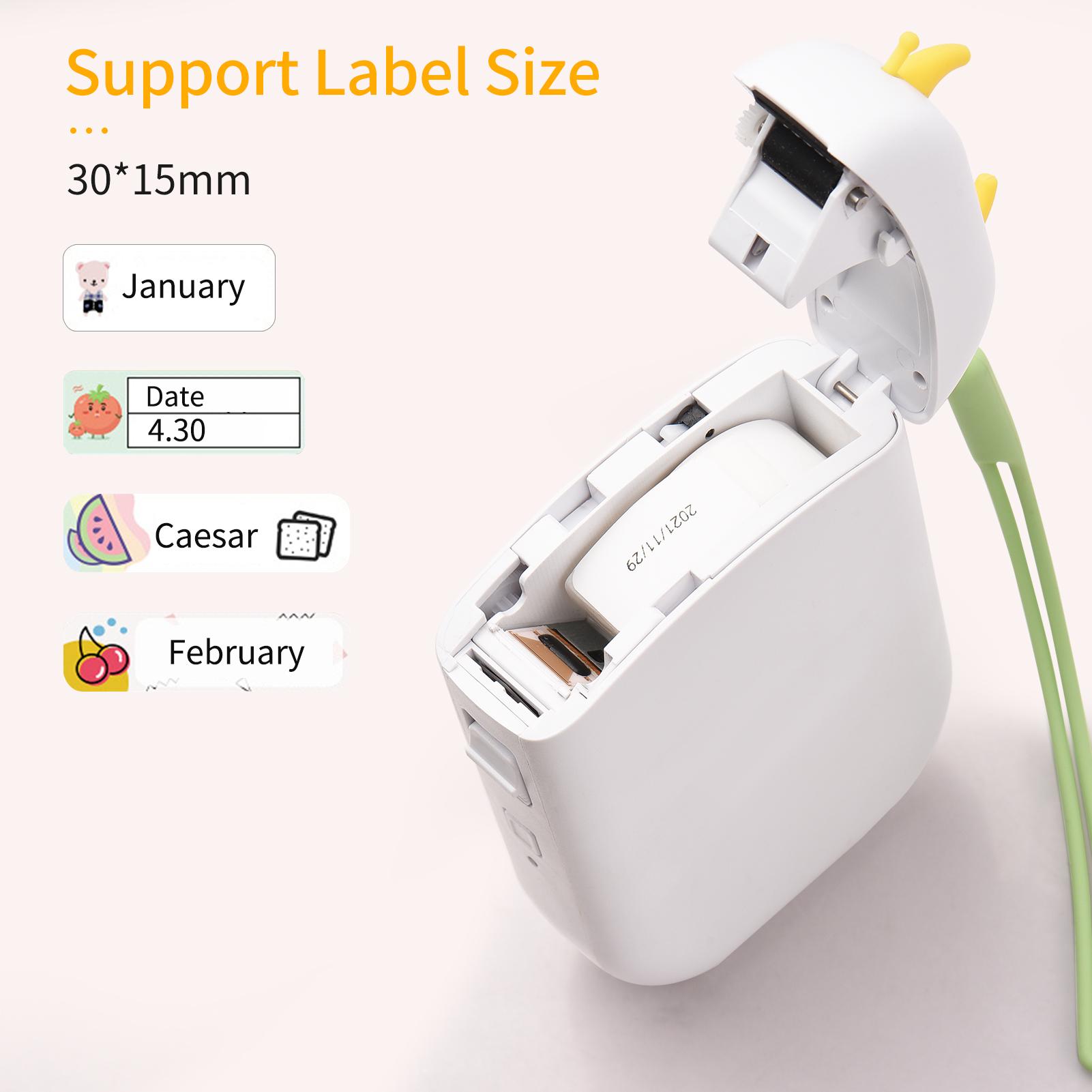 15P1 Label Maker Machine Mini Pocket Thermal Label Printer DIY Date Journal Study Sticker Labeling Machine